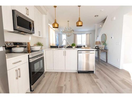 3 Cornerstone Row Ne, Calgary, AB - Indoor Photo Showing Kitchen With Upgraded Kitchen