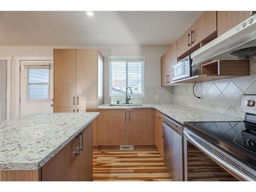 53 Martinbrook Road Ne, Calgary, AB - Indoor Photo Showing Kitchen With Upgraded Kitchen