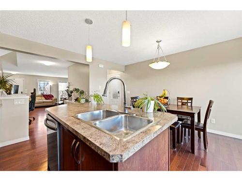 241 Elgin Meadows Park Se, Calgary, AB - Indoor Photo Showing Kitchen With Double Sink