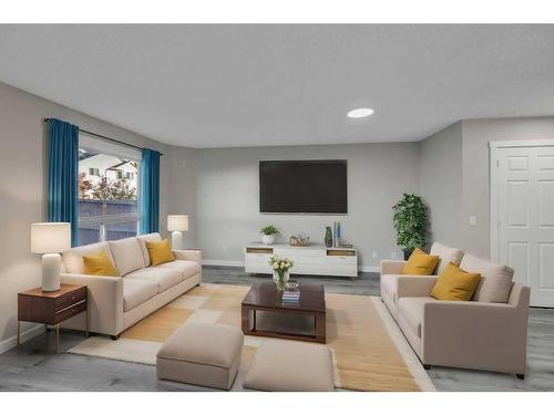 252 Coral Springs Mews Ne, Calgary, AB - Indoor Photo Showing Living Room