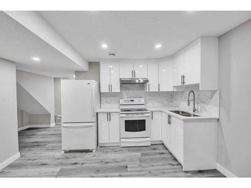 252 Coral Springs Mews Ne, Calgary, AB - Indoor Photo Showing Kitchen With Double Sink