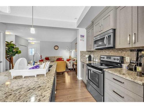 226 Saddlelake Terrace Ne, Calgary, AB - Indoor Photo Showing Kitchen With Stainless Steel Kitchen With Upgraded Kitchen