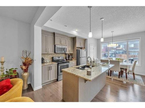 226 Saddlelake Terrace Ne, Calgary, AB - Indoor Photo Showing Kitchen With Stainless Steel Kitchen With Double Sink With Upgraded Kitchen