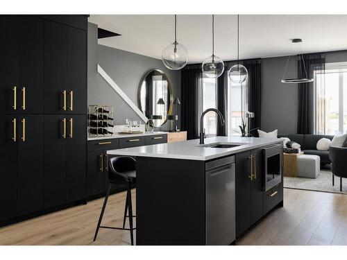 8163 8 Avenue Sw, Calgary, AB - Indoor Photo Showing Kitchen