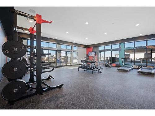 111-835 78 Street Sw, Calgary, AB - Indoor Photo Showing Gym Room