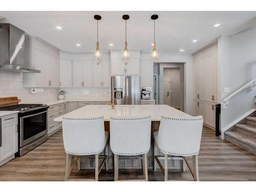 45 Legacy Woods Place Se, Calgary, AB - Indoor Photo Showing Kitchen With Stainless Steel Kitchen With Upgraded Kitchen