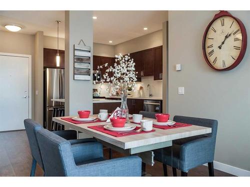 205-22 Auburn Bay Link Se, Calgary, AB - Indoor Photo Showing Dining Room