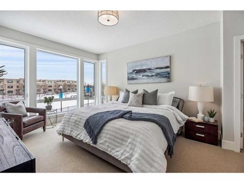 114 Valour Circle Sw, Calgary, AB - Indoor Photo Showing Bedroom