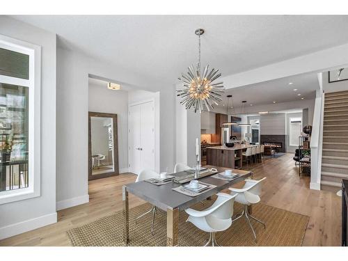 114 Valour Circle Sw, Calgary, AB - Indoor Photo Showing Dining Room