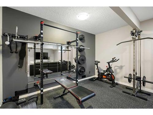 126 Cranarch Close, Calgary, AB - Indoor Photo Showing Gym Room