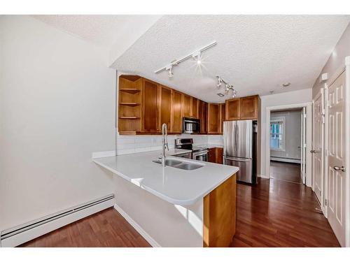 105-112 14 Avenue Se, Calgary, AB - Indoor Photo Showing Kitchen With Double Sink