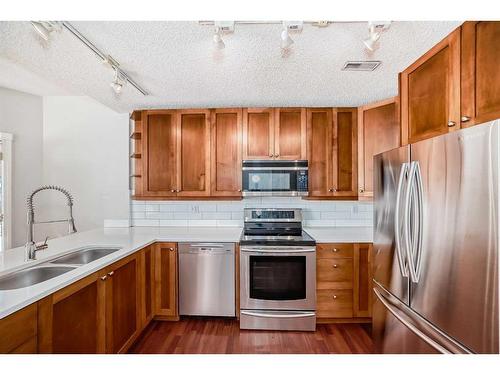 105-112 14 Avenue Se, Calgary, AB - Indoor Photo Showing Kitchen With Double Sink