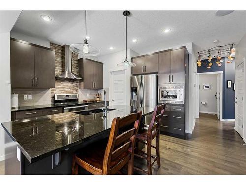 2224 Brightoncrest Green Se, Calgary, AB - Indoor Photo Showing Kitchen With Upgraded Kitchen