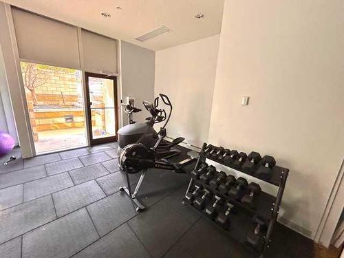 1208-325 3 Street Se, Calgary, AB - Indoor Photo Showing Gym Room