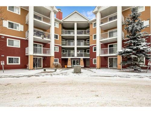 2221-10 Prestwick Bay Se, Calgary, AB - Outdoor With Balcony With Facade