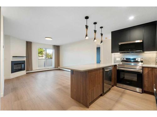 1712 Edenwold Heights Nw, Calgary, AB - Indoor With Fireplace