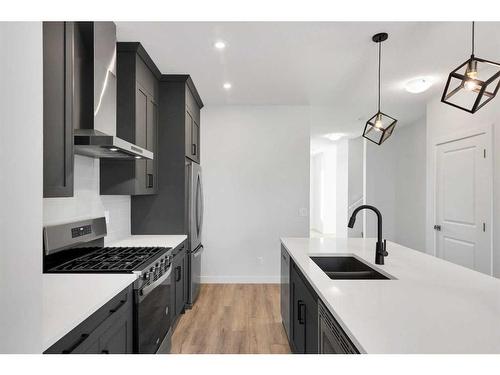 14620 24 Street Nw, Calgary, AB - Indoor Photo Showing Kitchen With Double Sink With Upgraded Kitchen