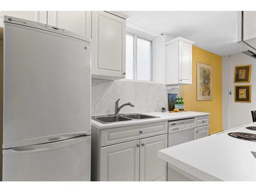 101-836 4 Avenue Nw, Calgary, AB - Indoor Photo Showing Kitchen With Double Sink