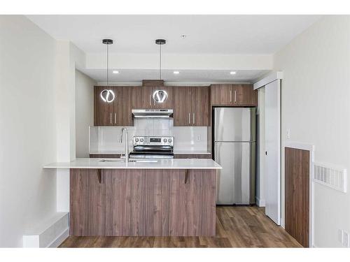 308-156 Park Street, Cochrane, AB - Indoor Photo Showing Kitchen