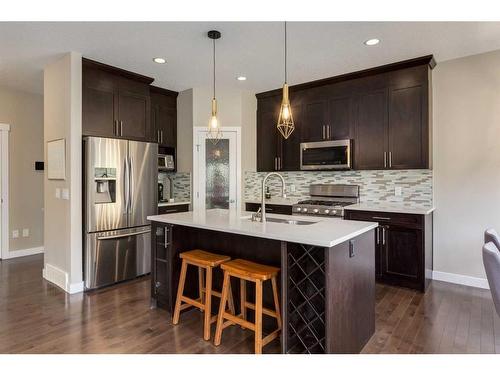 114 Sherwood Mount Nw, Calgary, AB - Indoor Photo Showing Kitchen With Stainless Steel Kitchen With Upgraded Kitchen