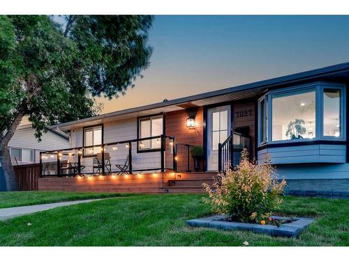 7027 Huntbourne Green Ne, Calgary, AB - Outdoor With Deck Patio Veranda