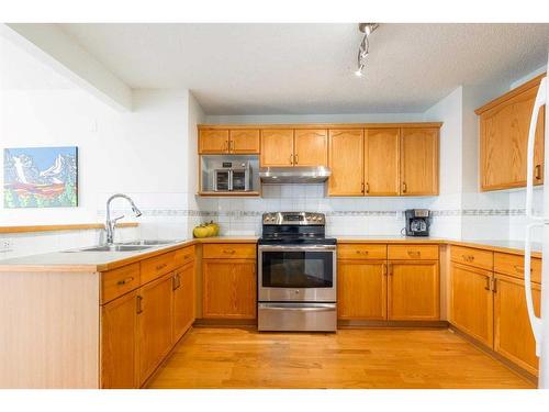 224 Tuscarora Heights Nw, Calgary, AB - Indoor Photo Showing Kitchen With Double Sink