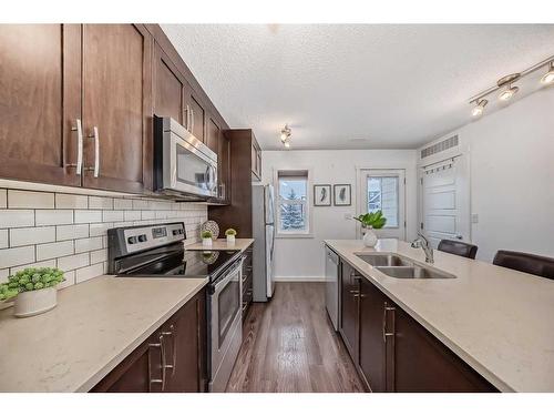 67 Cranford Way Se, Calgary, AB - Indoor Photo Showing Kitchen With Double Sink With Upgraded Kitchen