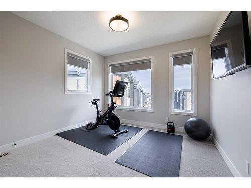 24 Royal Elm Green Nw, Calgary, AB - Indoor Photo Showing Gym Room