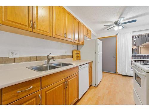 10-3519 49 Street Nw, Calgary, AB - Indoor Photo Showing Kitchen With Double Sink