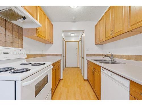 10-3519 49 Street Nw, Calgary, AB - Indoor Photo Showing Kitchen With Double Sink