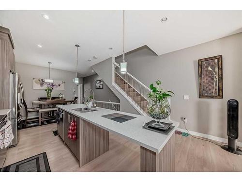 5-129 Skyview Parade Ne, Calgary, AB - Indoor Photo Showing Kitchen With Double Sink With Upgraded Kitchen