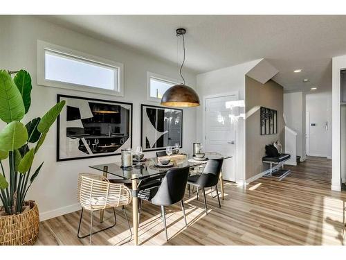 644 Buffaloberry Manor Se, Calgary, AB - Indoor Photo Showing Dining Room