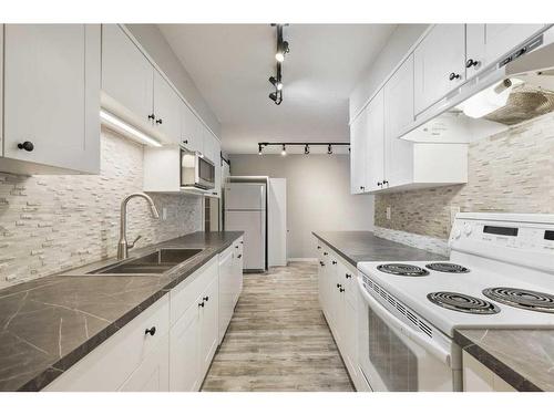 3513 43 Street Sw, Calgary, AB - Indoor Photo Showing Kitchen With Double Sink