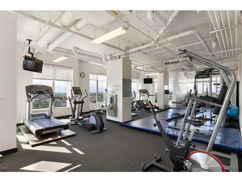 2107-930 6 Avenue Sw, Calgary, AB - Indoor Photo Showing Gym Room