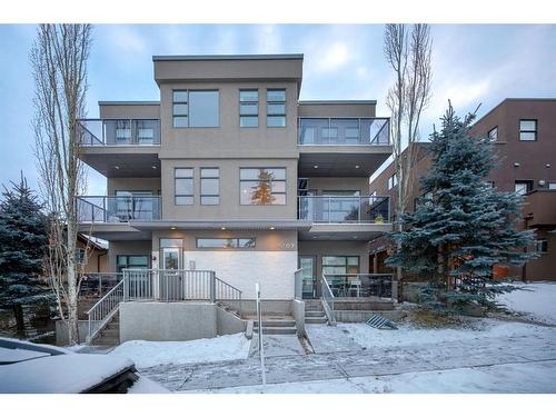 203-1707 27 Avenue Sw, Calgary, AB - Outdoor With Balcony With Facade