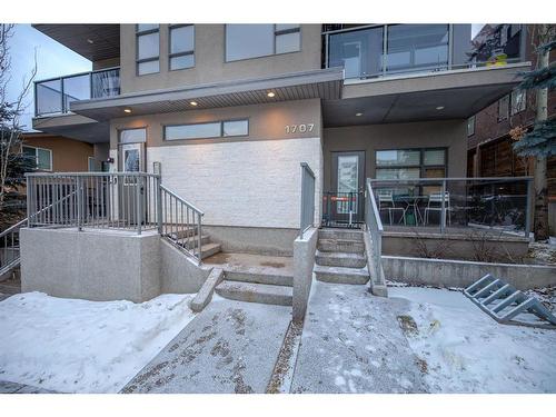 203-1707 27 Avenue Sw, Calgary, AB - Outdoor With Balcony