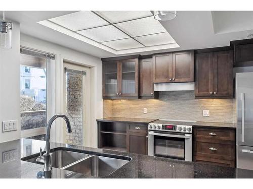 110-114 15 Avenue Sw, Calgary, AB - Indoor Photo Showing Kitchen With Double Sink With Upgraded Kitchen