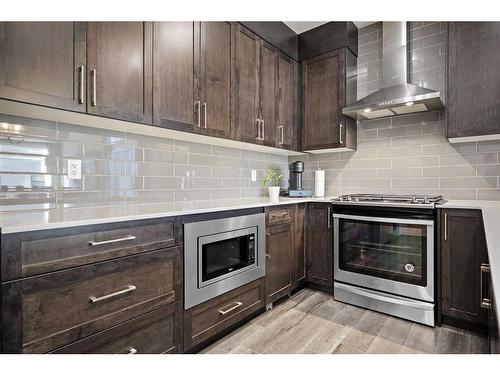 510 Sage Meadows Gardens Nw, Calgary, AB - Indoor Photo Showing Kitchen With Stainless Steel Kitchen With Upgraded Kitchen