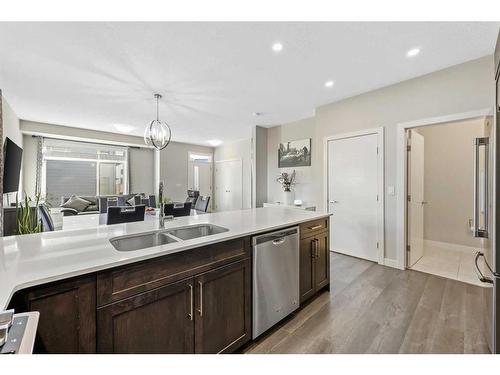 510 Sage Meadows Gardens Nw, Calgary, AB - Indoor Photo Showing Kitchen With Double Sink