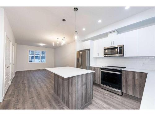 418-137 Red Embers Link Ne, Calgary, AB - Indoor Photo Showing Kitchen With Stainless Steel Kitchen With Upgraded Kitchen