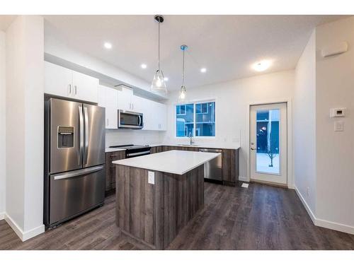 418-137 Red Embers Link Ne, Calgary, AB - Indoor Photo Showing Kitchen With Stainless Steel Kitchen With Upgraded Kitchen