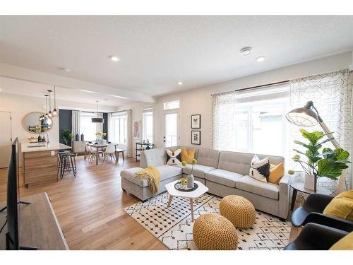 19608 42 Street Se, Calgary, AB - Indoor Photo Showing Living Room