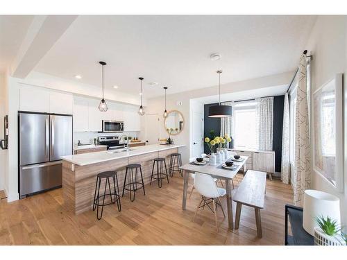 19608 42 Street Se, Calgary, AB - Indoor Photo Showing Kitchen With Upgraded Kitchen