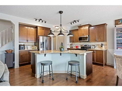 44 Sage Hill Point Nw, Calgary, AB - Indoor Photo Showing Kitchen With Upgraded Kitchen