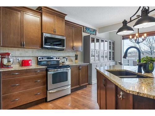 44 Sage Hill Point Nw, Calgary, AB - Indoor Photo Showing Kitchen With Double Sink