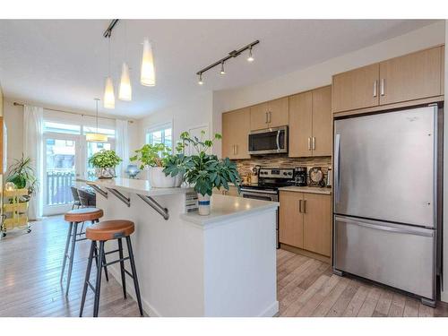 373 Walden Drive Se, Calgary, AB - Indoor Photo Showing Kitchen With Stainless Steel Kitchen