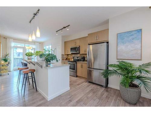 373 Walden Drive Se, Calgary, AB - Indoor Photo Showing Kitchen With Stainless Steel Kitchen