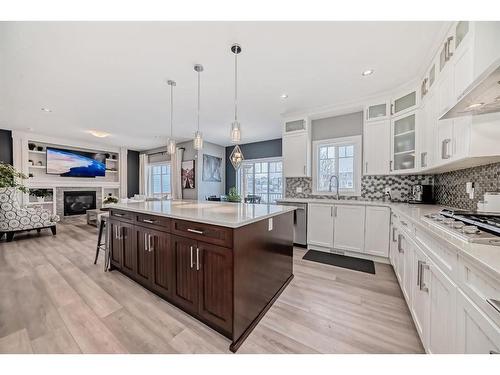 144 Baysprings Court Sw, Airdrie, AB - Indoor Photo Showing Kitchen With Upgraded Kitchen