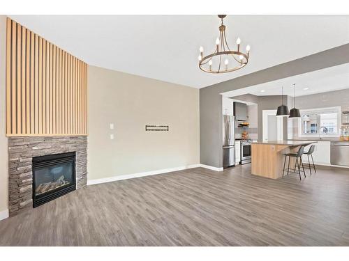 4-1918 32 Street Sw, Calgary, AB - Indoor With Fireplace