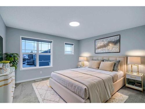 19 Marmot Way Nw, Calgary, AB - Indoor Photo Showing Bedroom